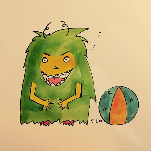 Dit kleine monster is niet bang Dit kleine monster is niet bang