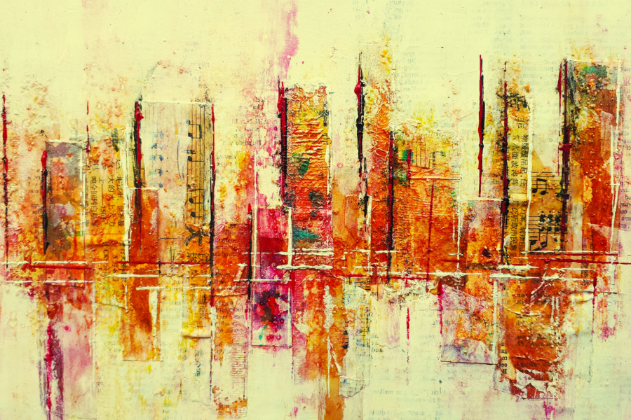 Mixed media schildercursus Hart Haarlem